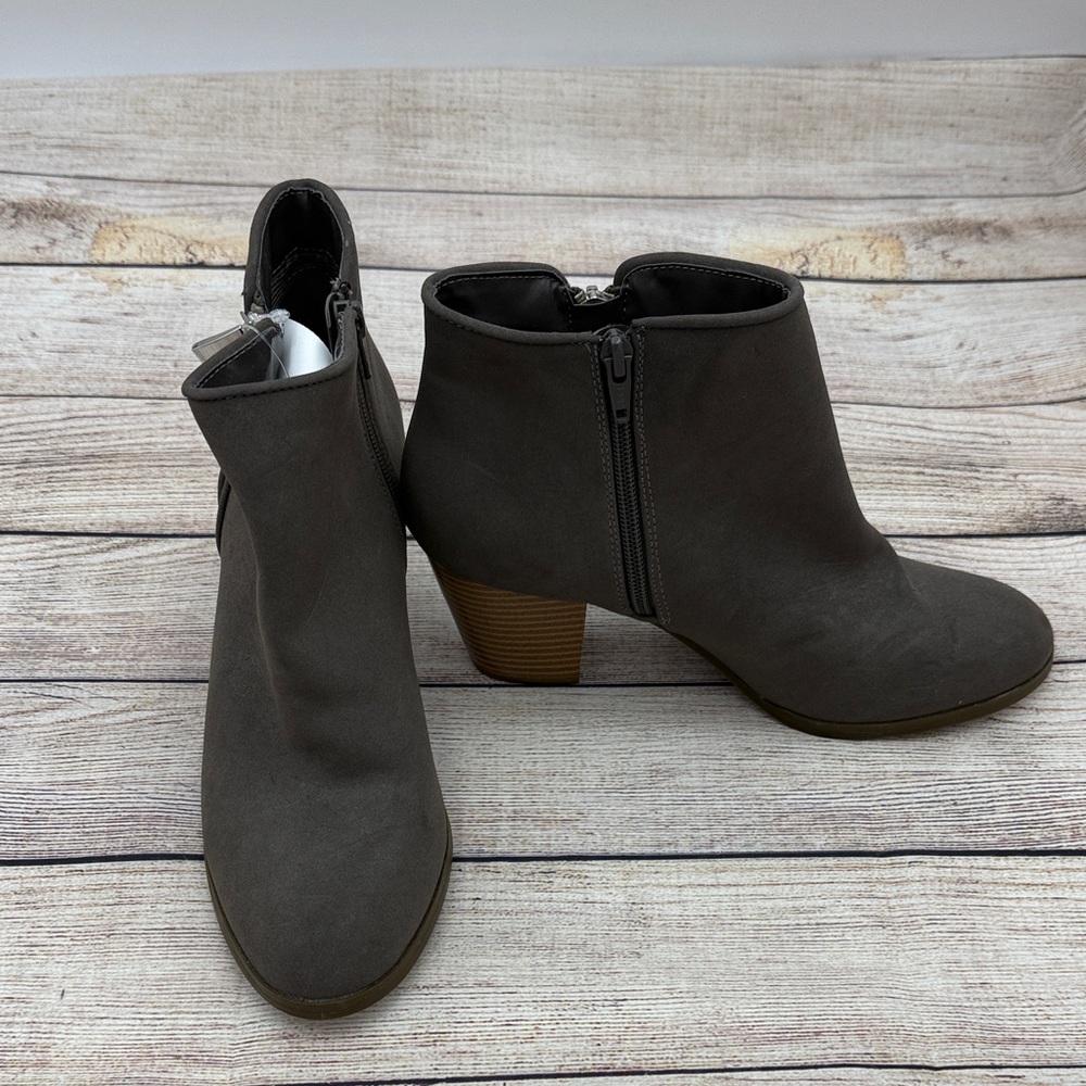 Style & Co. Charcoal Ankle Booties